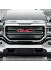2016-2018 Sierra 1500 SLT Billet Grille, Polished, 3 Pc, Overlay - PN #21215                                     - 21215 - Image 4
