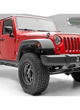 2007-2018 Jeep JK, JKU Sport Grille, Black, 1 Pc, Bolt-On, with Accommodating Hood Lock Outlet  - PN #46482                                     - 46482 - Image 3
