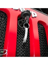 2007-2018 Jeep JK, JKU Sport Grille, Black, 1 Pc, Bolt-On, with Accommodating Hood Lock Outlet  - PN #46482                                     - 46482 - Image 5