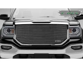 2016-2018 Sierra 1500 Laser Billet Grille, Polished, 1 Pc, Insert, without Logo Cutout - PN #6202140