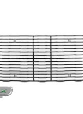 2018-19-20 Jeep JL, JLU Billet Grille, Black, 1 Pc, Insert - PN #6204931                                     - 6204931 - Image 6