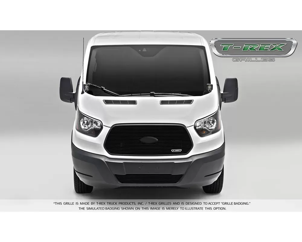 2016-2018 Ford Transit Billet Grille, Black, 1 Pc, Insert - PN #6205751 - 6205751