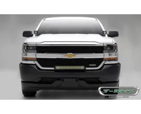 2016-2018 Silverado 1500 Laser Billet Grille, Black, 2 Pc, Overlay - PN #6211271