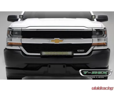 2016-2018 Silverado 1500 Laser Billet Grille, Black, 2 Pc, Overlay - PN #6211271 - 6211271