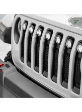 2018-19-20 Jeep JL, JLU Torch Grille, Black, 1 Pc, Insert, Incl. (7) 2" LED Round Lights - PN #6314941                                     - 6314941 - Image 7