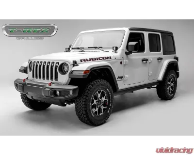 2018-19-20 Jeep JL, JLU Torch Grille, Black, 1 Pc, Insert, Incl. (7) 2" LED Round Lights - PN #6314941 - 6314941