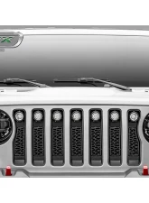 2018-19-20 Jeep JL, JLU ZROADZ Grille, Black, 1 Pc, Insert, Incl. (7) 2" LED Round Lights - PN #Z314931                                     - Z314931 - Image 5