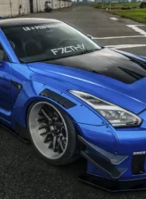 Liberty Walk LB-Works Type 2 Bonnet Hood CFRP Nissan GTR 2017-2021                                     - LBW-GTR-HD-TYPE2-CFRP - Image 2