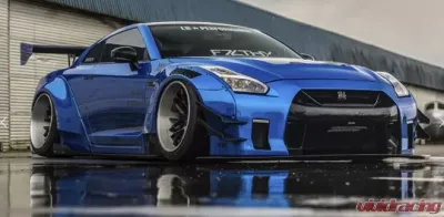 Liberty Walk LB-Works Type 2 Bonnet Hood CFRP Nissan GTR 2017-2021 - LBW-GTR-HD-TYPE2-CFRP