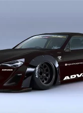 Liberty Walk Lip Type Version 2 Complete Body Kit Toyota GT-86 13-16                                     - LBW-BRZ86-LTV2-FRP - Image 3