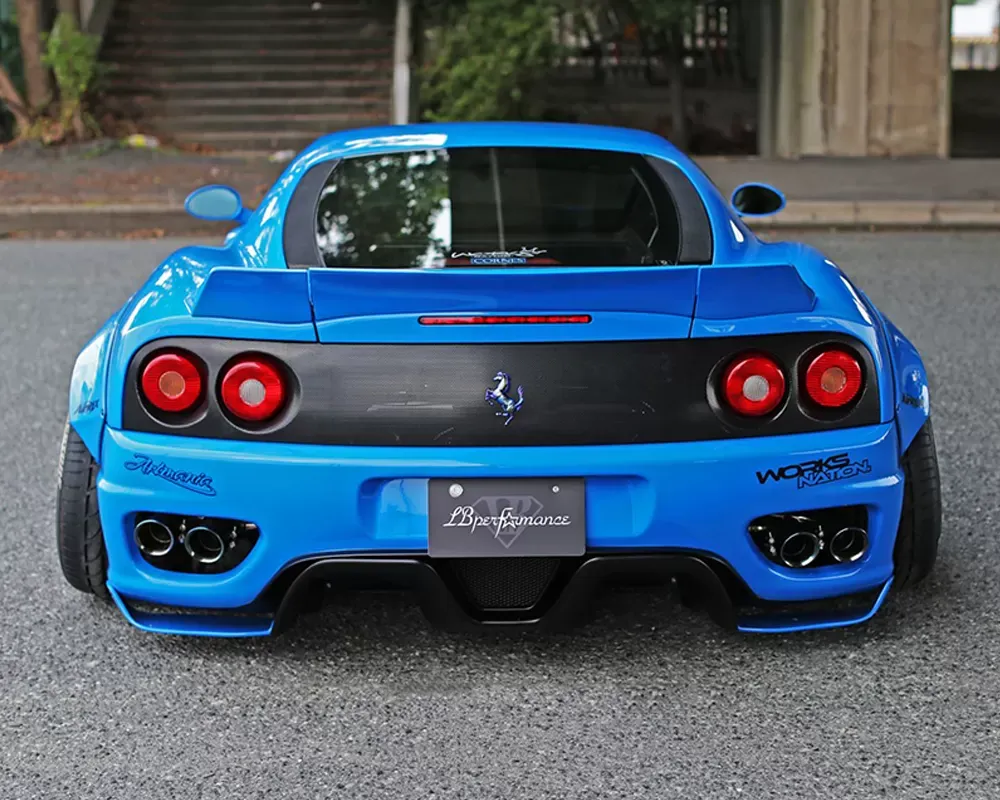 Liberty Walk GT Rear Wing Ver.1 CFRP Ferrari F360 99-05 - LW-F360-004-CFRP