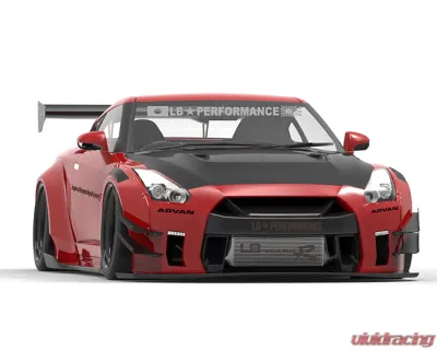 Liberty Walk CFRP Hood Nissan GTR 2009-2021 - LBW-GTR-HD-CFRP
