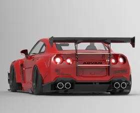 Liberty Walk Type 2 Rear Bumper Nissan GTR 2009-2021