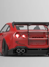 Liberty Walk CFRP Hood Nissan GTR 2009-2021                                     - LBW-GTR-HD-CFRP - Image 2