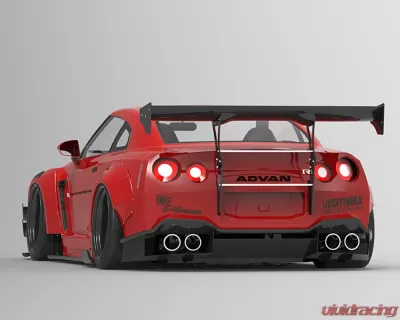 Liberty Walk Type 2 Rear Bumper Nissan GTR 2009-2021 - LBW-GTR2-004-FRP