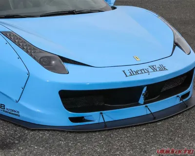 LIberty Walk Full Bumper Complete Body Kit CFRP Ferrari 458 Italia 10-15 - LW-458Italia-0001