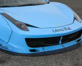 LIberty Walk Front Bumper Front Diffuser CFRP Set Ferrari 458 Italia 10-15