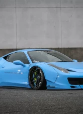 LIberty Walk Front Bumper Front Diffuser CFRP Set Ferrari 458 Italia 10-15                                     - LW-458Italia-0005 - Image 2