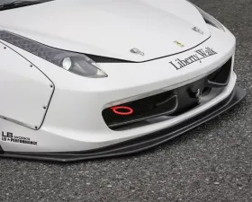 LIberty Walk Front Diffuser CFRP Ferrari 458 Italia 10-15