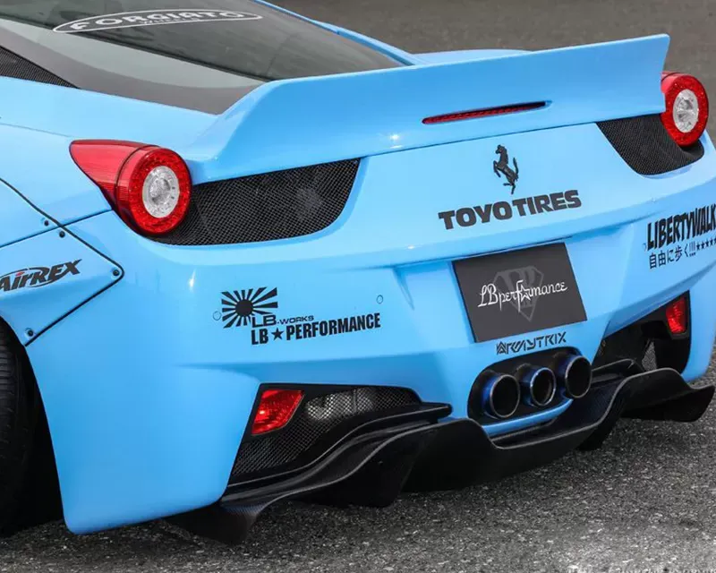 LIberty Walk Rear Wing Version 2 FRP Ferrari 458 Italia 10-15 - LW-458Italia-0014