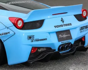 LIberty Walk Rear Wing Version 2 CFRP Ferrari 458 Italia 10-15