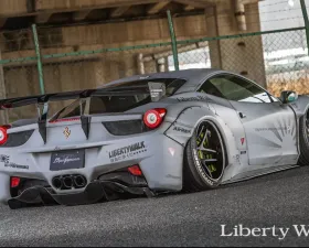 Liberty Walk Rear Wing Version 1 Dry Carbon Ferrari 458 Italia 10-15