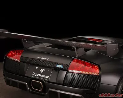 LIberty Walk Performance Rear Wing Version II Dry CFRP Lamborghini Murcielago 02-10 - LW-Murcielago-0010-Fry