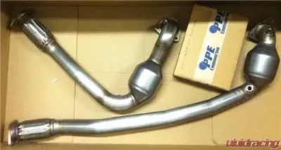 PPE Engineering Downpipes with 5" High-flow Cats Ford Taurus SHO | Flex Ecoboost 2010-2019 - 130001
