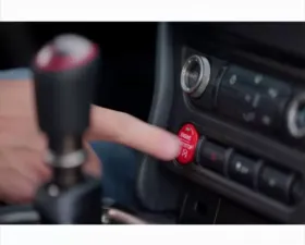 Ford Racing Red Starter Button Cap Ford