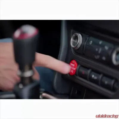 Ford Racing Red Starter Button Cap Ford - M-10B776-MR