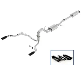 Ford Racing 2015-19 F-150 5.0 SPORT EXH SYS-REAR EXIT-BLK TIP Ford 5.0L V8
