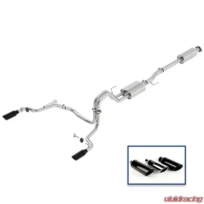 Ford Racing 2015-19 F-150 5.0 SPORT EXH SYS-REAR EXIT-BLK TIP Ford 5.0L V8 - M-5200-F1550DSBA