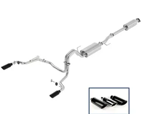 Ford Racing 2015-19 F-150 5.0 TOUR EXH SYS-REAR EXIT-BLK TIP Ford 5.0L V8
