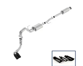Ford Racing 2015-19 F-150 5.0 SPORT EXH SYS-SIDE EXIT-BLK TIP Ford 5.0L V8