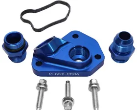 Ford Racing Remote Oil Filter Adapter Ford 5.0L V8