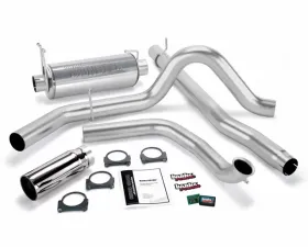 Banks Power Chrome Tip Git-Kit Bundle Power System W/Single Exit Exhaust Ford without Catalytic Converter 7.3L 1999-2003