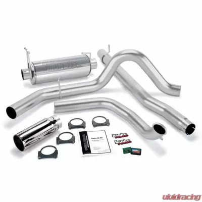 Banks Power Chrome Tip Git-Kit Bundle Power System W/Single Exit Exhaust Ford without Catalytic Converter 7.3L 1999-2003 - 47512