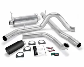 Banks Power Black Tip Git-Kit Bundle Power System W/Single Exit Exhaust Ford 7.3L W/Catalytic Converter 2001-2003