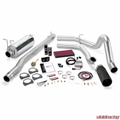 Banks Power Black Tip Stinger Bundle Power System W/Single Exit Exhaust Ford F250 | F350 7.3L Automatic Transmission 1999.5-2003 - 47546-B