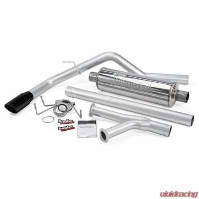 Banks Power Black Tip Single Exit Monster Exhaust System Toyota Tundra 5.7L RCSB Regular Cab Short Bed 2007-2008 - 48131-B