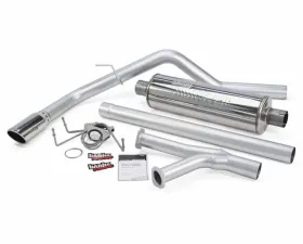 Banks Power Chrome Tip Single Exit Monster Exhaust System Toyota Tundra 5.7L Regular Cab Short Bed 2007-2008