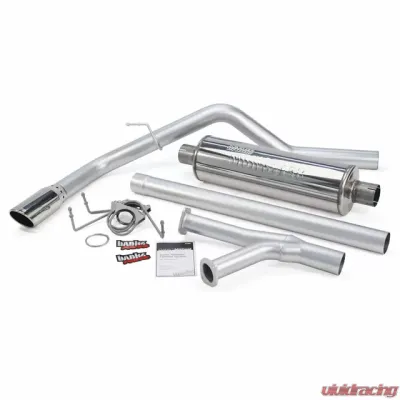 Banks Power Chrome Tip Single Exit Monster Exhaust System Toyota Tundra 5.7L Regular Cab Short Bed 2007-2008 - 48131