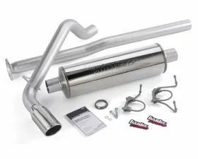Banks Power Chrome Tip Single Exit Monster Exhaust System Toyota Tacoma ECLB-DCLB 4.0L 2005-2012