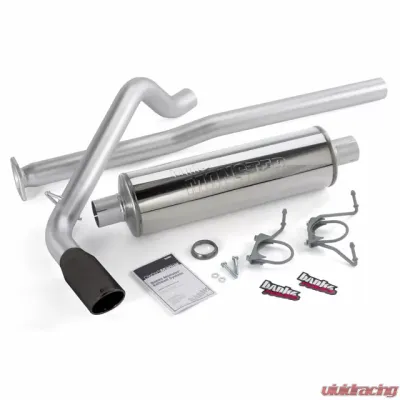 Banks Power Black Tip Single Exit Monster Exhaust System Toyota Tacoma ECLB-DCLB 4.0L 2013-2014 - 48139-B