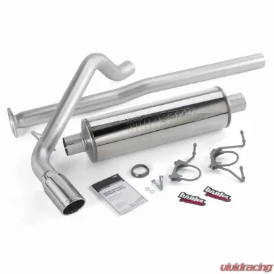 Banks Power Chrome Tip Single Exit Monster Exhaust System Toyota Tacoma ECLB-DCLB 4.0L 2013-2014 - 48139