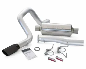 Banks Power Black Round Tip Single Exit Monster Exhaust System Toyota FJ Cruiser 4.0 2007-2014