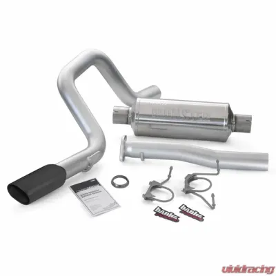Banks Power Black Ob Round Tip Single Exit Monster Exhaust System Toyota FJ Cruiser 4.0 2007-2014 - 48142-B