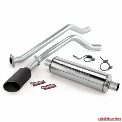 Banks Power Black Ob Round Tip Single Exit Monster Exhaust System Chevrolet 4.3-5.3L EC/CCSB 2003-2006 - 48338-B