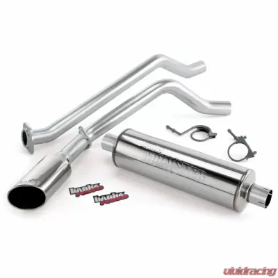Banks Power Chrome Ob Round Tip Single Exit Monster Exhaust System Chevrolet 4.3-5.3L EC/CCSB 2003-2006 - 48338