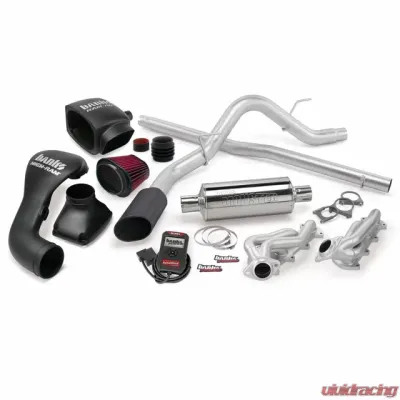 Banks Power Black Tip PowerPack Bundle Complete Power System W/Single Exit Exhaust Ford F-150 CCSB 5.4L 2004-2008 - 48535-B